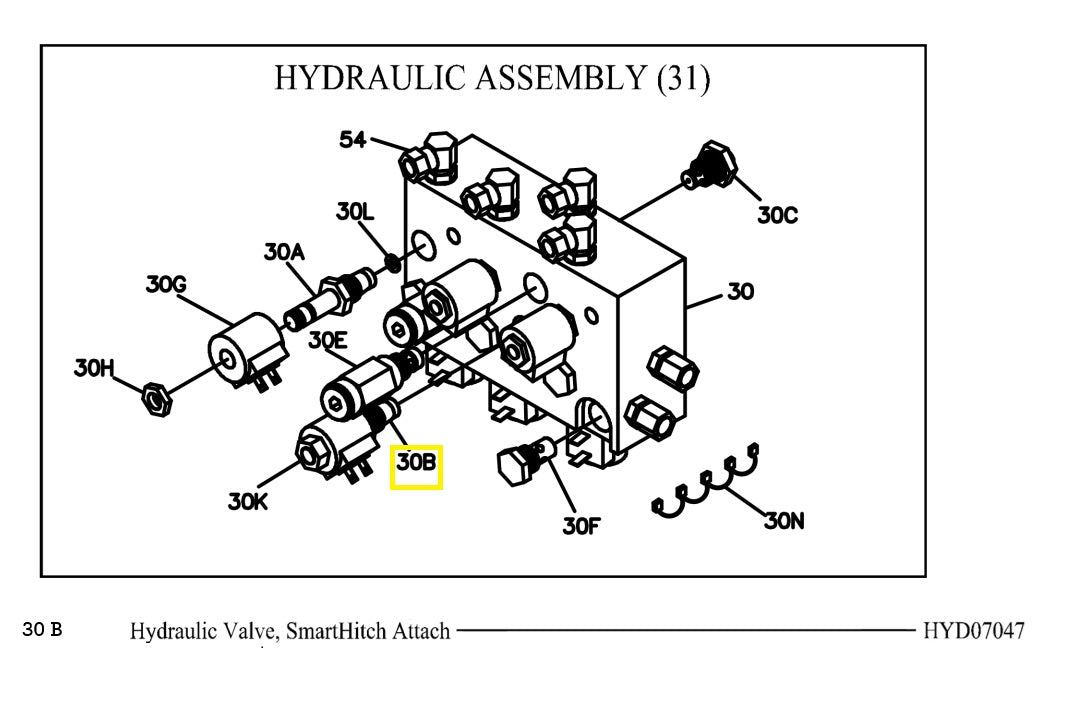 REPLACES BOSS PART HYD07047 VALVE CARTRIDGE SMART HITCH