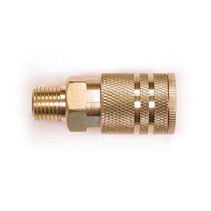 MR. TRUCK PARTS BRASS 1/4" NPT MALE INDUSTRIAL COUPLER 1/4'' AIR LINE QUICK CONNECT FITTINGS (5 PACK) QUICK CONNECTOR AIR FITTINGS