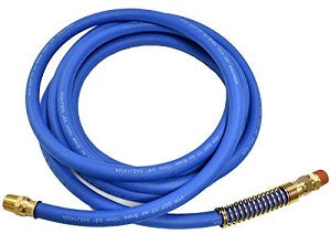 MR. TRUCK PARTS 12 FT RUBBER AIR LINE HOSE BLUE 3/8" OD 1/2" ID END FITTINGS REPLACES VELVAC 140133
