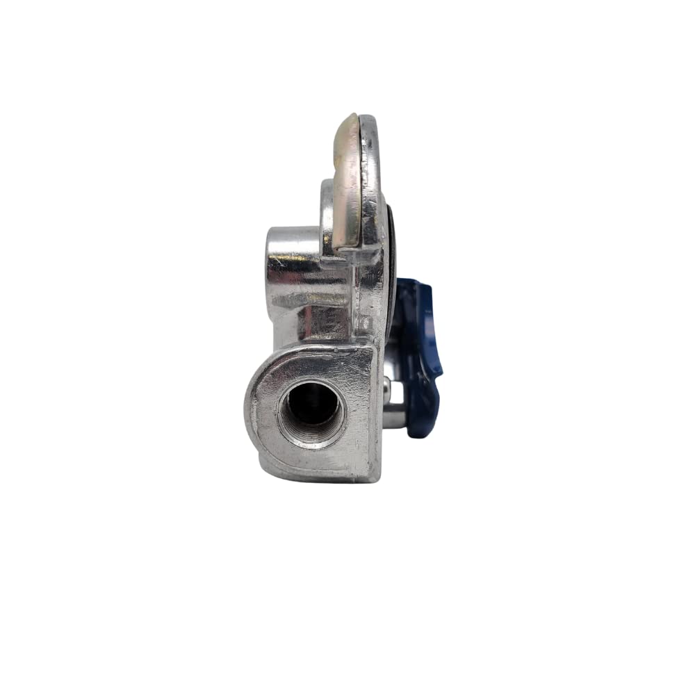 MR. TRUCK PARTS (2 PACK) BLUE 3/8" BOTTOM GLADHAND SERVICE PORT, FEMALE PIPE THREAD, REPLACES PHILLIPS 12-136