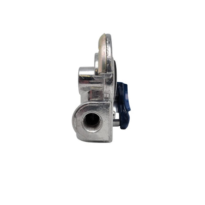 MR. TRUCK PARTS (2 PACK) BLUE 3/8" BOTTOM GLADHAND SERVICE PORT, FEMALE PIPE THREAD, REPLACES PHILLIPS 12-136