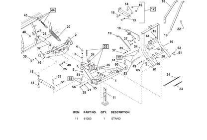 MR. SNOWPLOW REPLACES WESTERN 61353 BUYERS 1303203 SNOWPLOW STAND