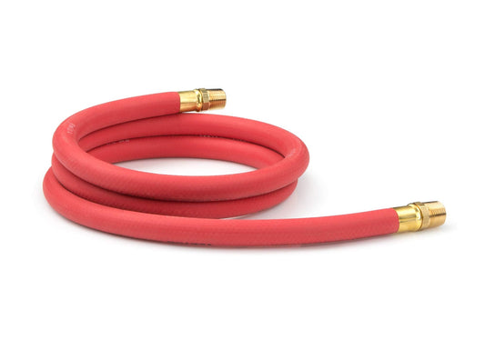 MR. TRUCK PARTS 15 FT RUBBER AIR LINE HOSE RED 3/8" OD 1/2" ID END FITTINGS REPLACES VELVAC 140136