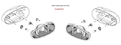 REPLACES BUYERS 1312100 LED PLOW LIGHTS HEATED LED PLOW LIGHTS 11 PIN WIRING HARNESSES