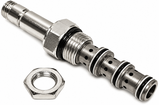 MR. SNOWPLOW REPLACES WESTERN 49229K-1, FISHER 7637, BUYERS 1306355 #40 CARTRIDGE VALVE 4-WAY W/JAM NUT