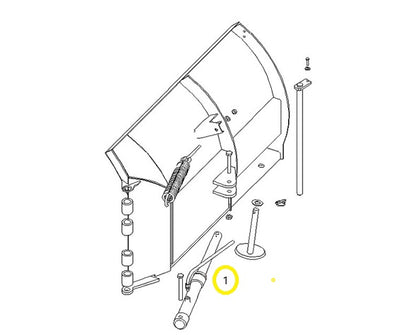 Qty.2 Mr. Snowplow Replacement Boss HD07042 Hyd. hose,3/8X42,1/4MPX3/8MP