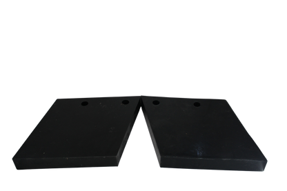 QTY. 2 REPLACES WESTERN MVP PLUS 44508  FISHER XTREME V POLY RUBBER CUTTING EDGES WING