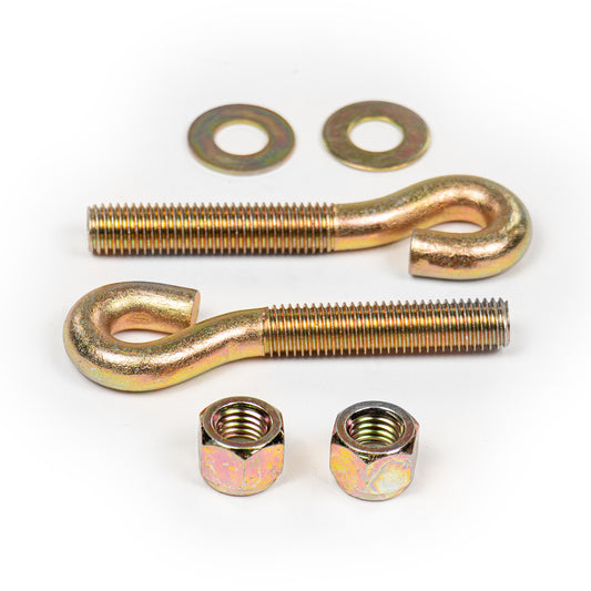 REPLACES (4) BOSS PART MSC05056 EYE BOLT,5/8"-11X4-1/4"(TO CENTER),YELLOW ZINC-