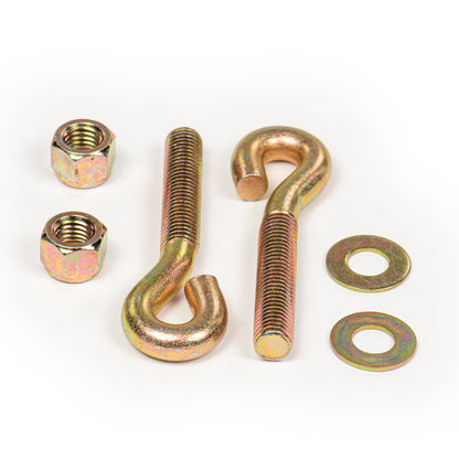 REPLACES (4) BOSS PART MSC05056 EYE BOLT,5/8"-11X4-1/4"(TO CENTER),YELLOW ZINC-