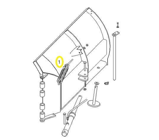 MR. SNOWPLOW REPLACES BOSS MSC07705 BUYERS 1304716 TRIP SPRING RETURN 17-5/8"