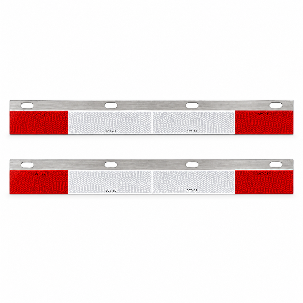 MR. TRUCK PARTS REPLACES RT25 - 24" STRAIGHT CONSPICUITY STRIP PAIR, REFLECTIVE MUD FLAP