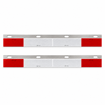 MR. TRUCK PARTS REPLACES RT25 - 24" STRAIGHT CONSPICUITY STRIP PAIR, REFLECTIVE MUD FLAP