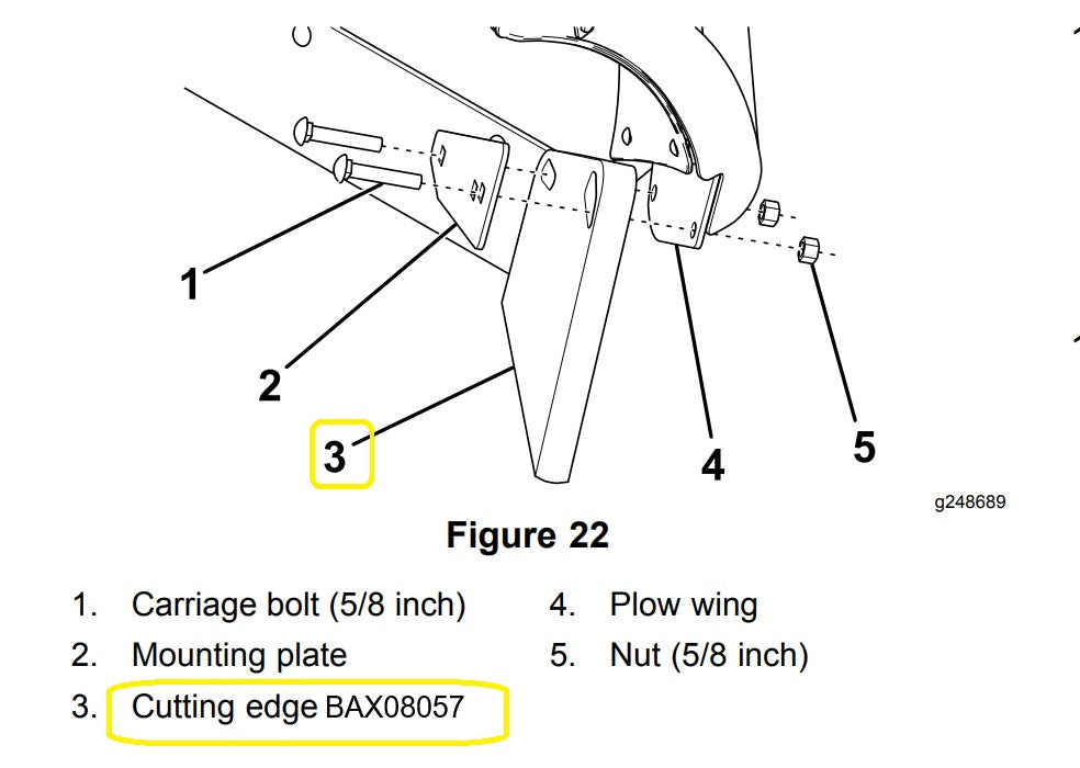 MR. SNOWPLOW REPLACES (1) BOSS PART BAX08057 CUTTING EDGE POLY WING EXTENSION