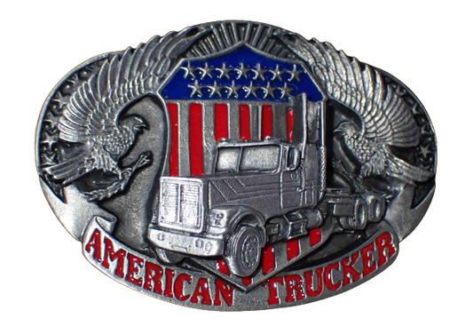 AMERICAN TRUCKER BELT BUCKLE TBB003