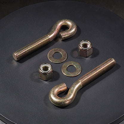REPLACES (4) BOSS PART MSC05056 EYE BOLT,5/8"-11X4-1/4"(TO CENTER),YELLOW ZINC-