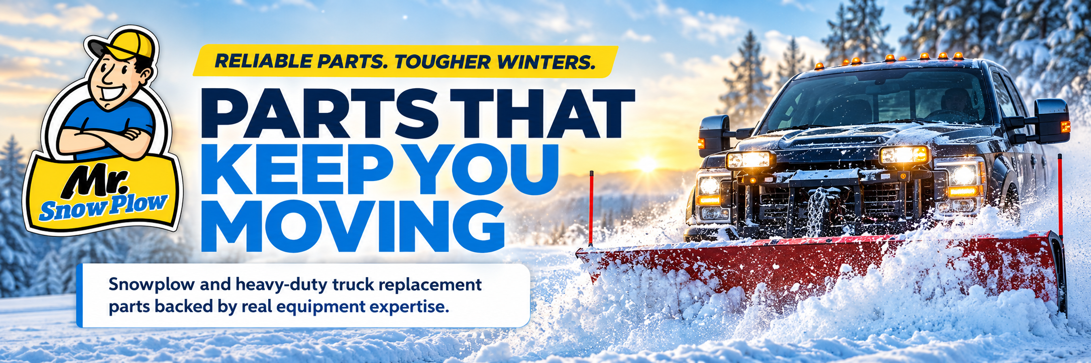 Reliable parts. Tougher winters. Parts that keep you moving. Snowplow and heavy-duty truck replacement parts backed by real equipment expertise.